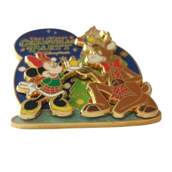 Disney Pin Mickeys Very Merry Christmas Party 2006 Minnie Mouse Reindeer 3D Y2K. - Picture 9 of 13